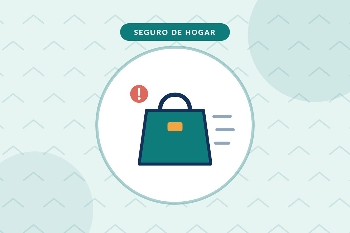 Seguro y robo fuera de casa: bolso sustraído con señal de alerta