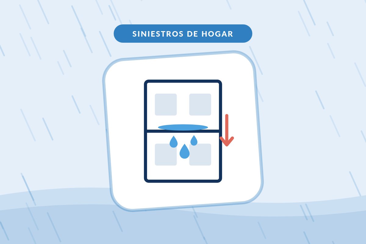 Fuga de agua del vecino: agua que cae del piso de arriba al de abajo