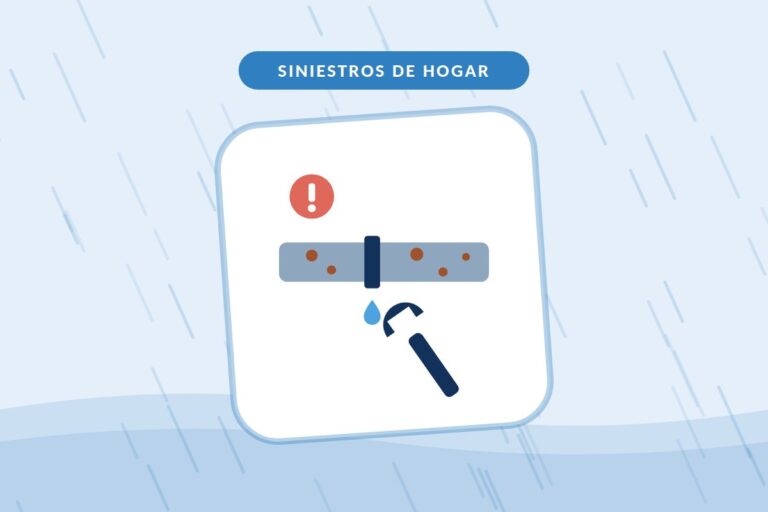 Falta de mantenimiento y seguro: tubería con óxido junto a una lupa