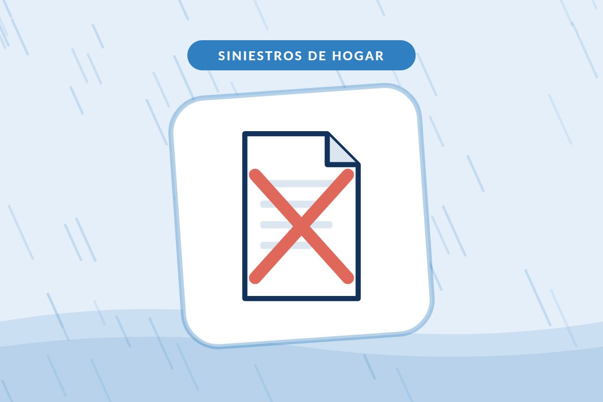 El seguro cancela la póliza: documento de póliza tachado con una X