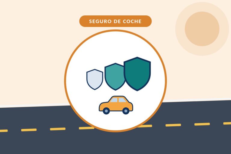 Terceros o todo riesgo: tres escudos de distinto tamaño junto a un coche