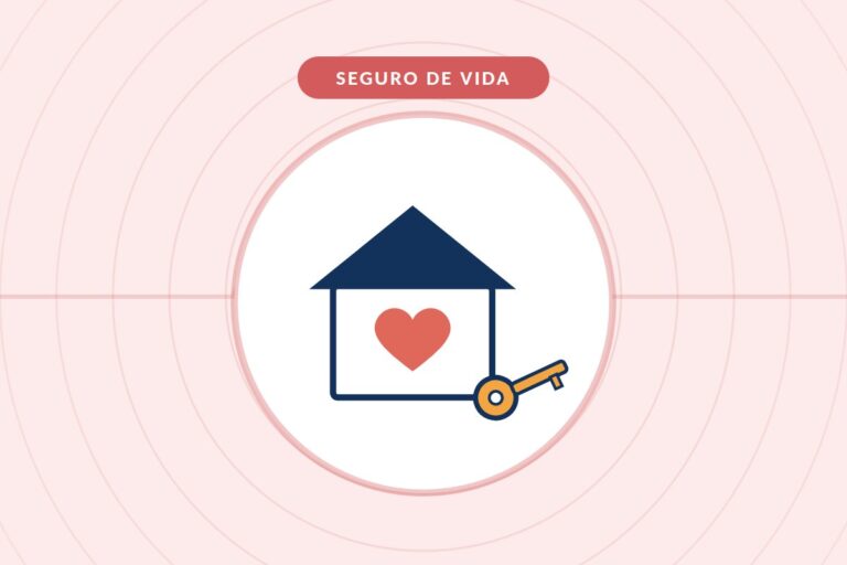 Seguro de vida vinculado a la hipoteca: casa con un corazón y una llave