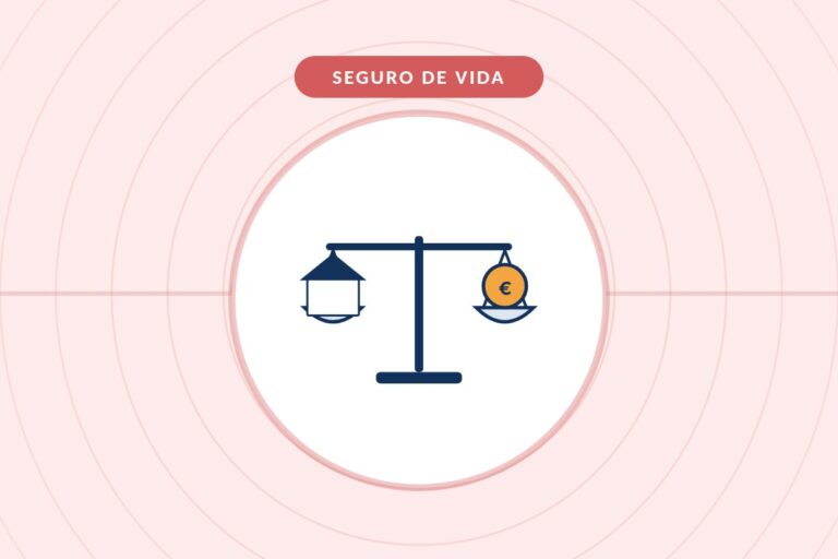 Cuánto capital asegurar: balanza con una casa y un saco de monedas