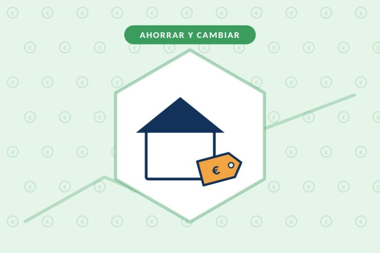 Cuánto cuesta un seguro de hogar: casa junto a una etiqueta de precio