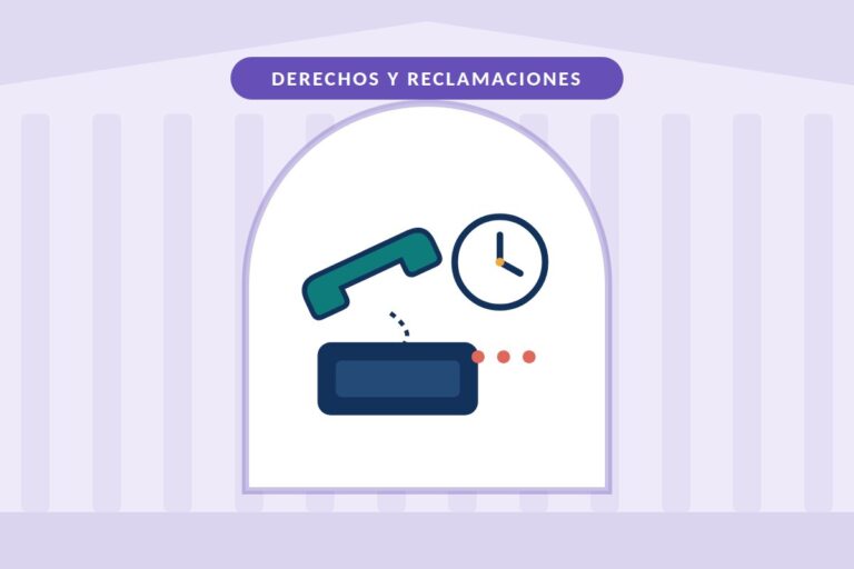 La aseguradora no contesta: teléfono descolgado junto a un reloj