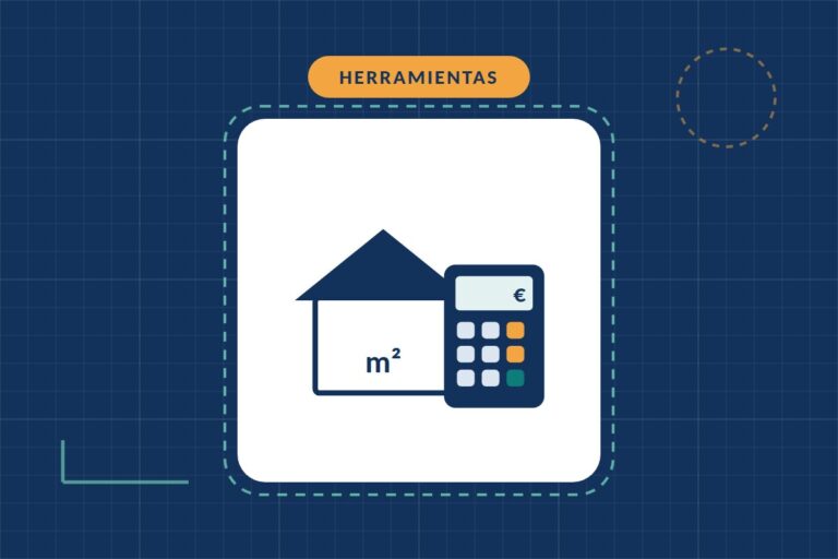 Calculadora de capital del seguro de hogar: calculadora junto a una casa
